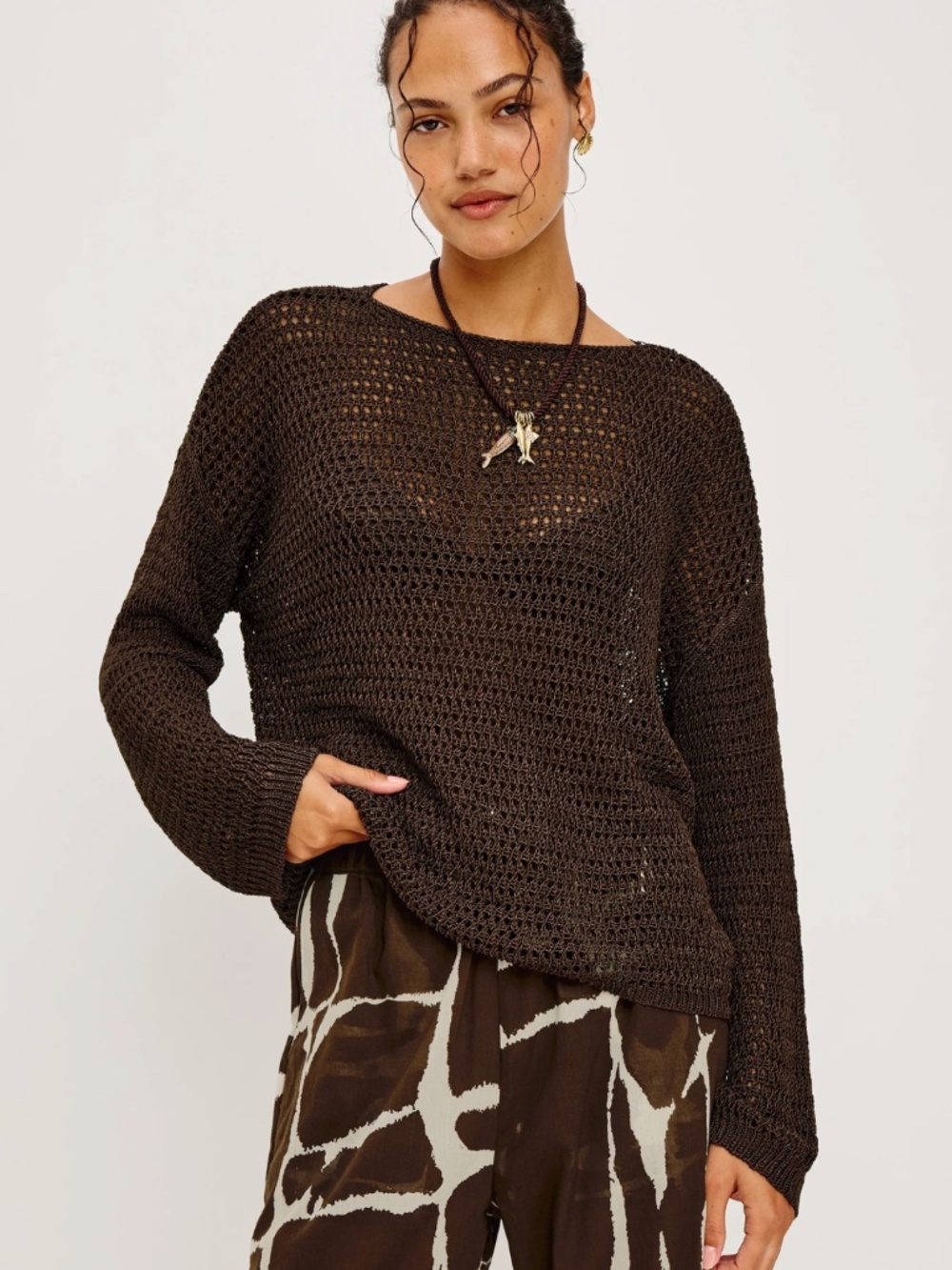 Evangeline Sweater ~ Espresso